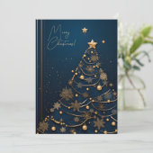 Elegante kerstkaarten serie feestdagenkaart (Staand voorkant)