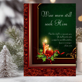 Elegante kerstkaarten voor christenen feestdagen kaart