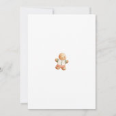 Elegante kerstkoekjes-uitruilparty kaart (Achterkant)