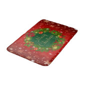 Elegante Kerstkrans Badmat (Gekanteld)
