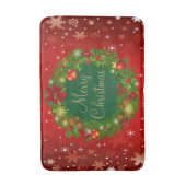 Elegante Kerstkrans Badmat (Voorkant Verticaal)