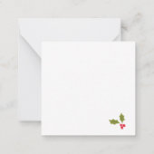 Elegante Kerstkrans Gift Kaart Notitiekaartje (Achterkant)