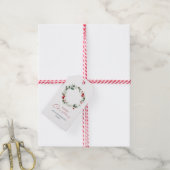Elegante Kerstkrans Gift Label Cadeaulabel (Met Touw)