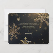 Elegante kerstkrans Luxe niet foto Feestdagenkaart (Achterkant)