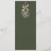Elegante kerstkrans Luxe niet foto Menu (Achterkant)