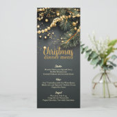 Elegante kerstkrans Luxe niet foto Menu (Staand voorkant)
