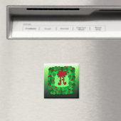 Elegante Kerstkrans Magneet (Insitu (Vaatwasser))