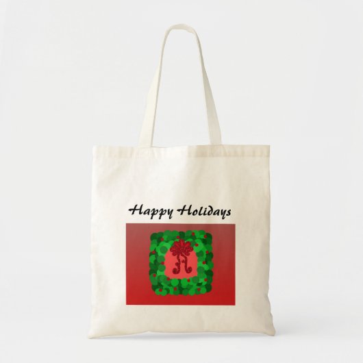 Elegante Kerstkrans Tote Bag (Voorkant)