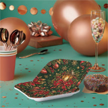 Elegante Kerstlantaarn Vakantie Bespatroon Sqr