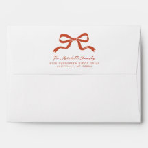 Elegante Kerstlint Strik - Rood