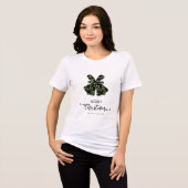 Elegante Kerstlint van Maretak Tri-Blend Shirt (Voorkant volledig)