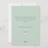 Elegante Kerstman Kerst Herten Corporate Feestdagenkaart (Achterkant)