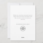 Elegante Kerstman Kerst Herten Corporate Feestdagenkaart (Achterkant)