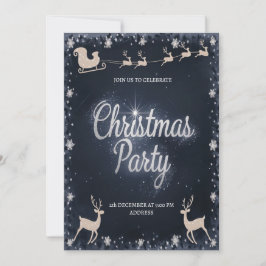 Elegante Kerstman Kerstfeest Uitnodiging