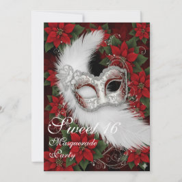 Elegante Kerstmaskerade Sweet 16 Verjaardag
