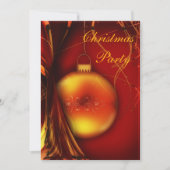 Elegante Kerstmis Bauble Dubbelzijdig Kaart (Voorkant)