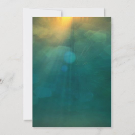 Elegante Kerstmis Bloemen op Groene Moderne Huweli Kaart (Achterkant)