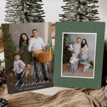 Elegante Kerstmis Calligrafie Sage 2 Foto