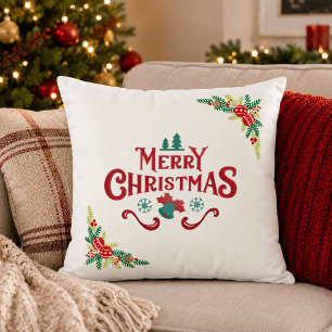 Elegante Kerstmis decoratieve kussensloop Kussen