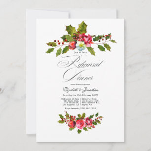Elegante Kerstmis- en Klimoproefdiners Kaart