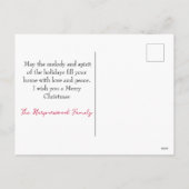 Elegante Kerstmis Familie Foto Collage Feestdagenkaart (Achterkant)