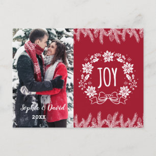 Elegante Kerstmis Goud Dennen Vrolijkheid Sierlijk Uitnodiging Briefkaart
