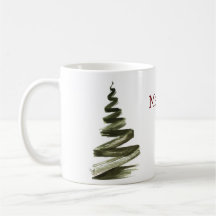 Elegante Kerstmis Groene Boom Aquarel