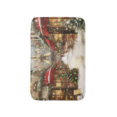 Elegante Kerstmis in Parijs Vakantie Badmat (Voorkant Verticaal)