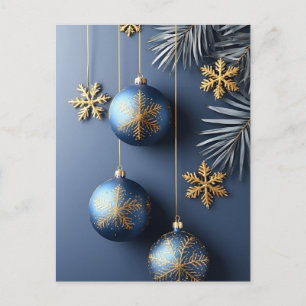 Elegante Kerstmis Kerst Ornament Briefkaart