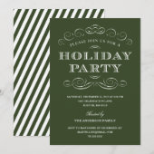 ELEGANTE KERSTMIS %PIPE% UITNODIGING VAN DE PARTIJ (Voorkant / Achterkant)