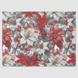 Elegante Kerstmis Poinsettia's Tissuepapier