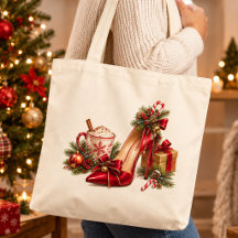 Elegante Kerstmis Rode Hoge Hakken Tas – Festive