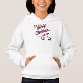 Elegante Kerstmis Script Hoodie