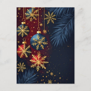 Elegante Kerstmis Sieraad Briefkaart