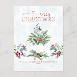 Elegante Kerstmis Typografie  Feestdagenkaart