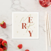 Elegante Kerstmis Typografie Servet (Insitu)