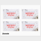 Elegante Kerstmis Vakantie Groet Sticker (Vel)