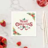 Elegante Kerstmis Vakantie Papieren Servetten (Insitu)