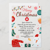 Elegante Kerstmis Vakantie Wenskaart Kaart (Voorkant / Achterkant)