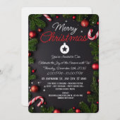 Elegante Kerstmis Vakantie Wenskaart Kaart (Voorkant / Achterkant)