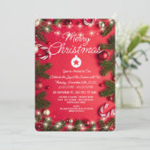 Elegante Kerstmis Vakantie Wenskaart Kaart (Staand voorkant)