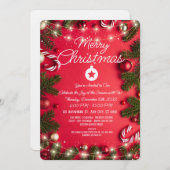 Elegante Kerstmis Vakantie Wenskaart Kaart (Voorkant / Achterkant)