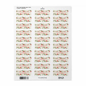 Elegante Kerstmis Winterbessen Feestdagen Etiket (Full Sheet)