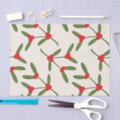 Elegante Kerstmis Winterbessen Feestdagen Tissuepapier (Craft)