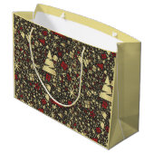 Elegante Kerstontwerp Cadeautas (Achterkant Gekanteld)