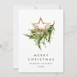 Elegante Kerstornament Bedrijfs Groet Feestdagenkaart