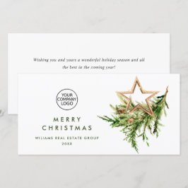 Elegante Kerstornament Zakelijke Groet Feestdagenkaart