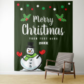 Elegante kerstparty foto achtergrond wandkleed (In situ)