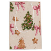 Elegante Kerstpatroon Cadeautas (Voorkant)