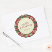 Elegante kerstplakken Sticker (Envelop)
